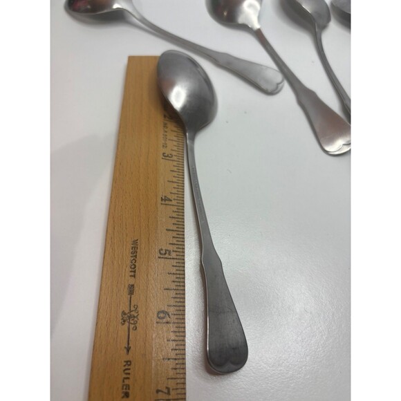 Oneida PATRICK HENRY Set of 5 Teaspoons 6" Community Stainless Flatware Spoons - Picture 4 of 4